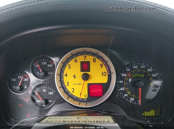 ZFFEW58A870154062 2007 FERRARI F430 Красный Вид задних сидений
