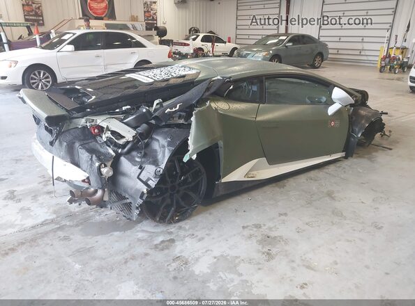ZHWUC1ZF5HLA06385 2017 LAMBORGHINI HURACAN Зеленый Задняя правая четверть