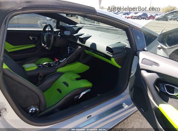 ZHWUT5ZF7NLA19691 2022 LAMBORGHINI HURACAN Gray Widok wnętrza z przodu