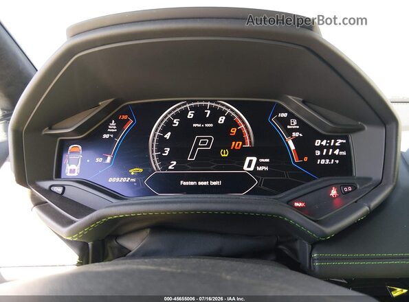 ZHWUT5ZF7NLA19691 2022 LAMBORGHINI HURACAN Gray Widok tylnych siedzeń