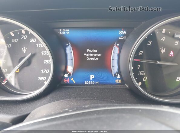 ZN661XUL7HX210813 2017 MASERATI GRANTURISM White Հետևի նստատեղերի տեսք