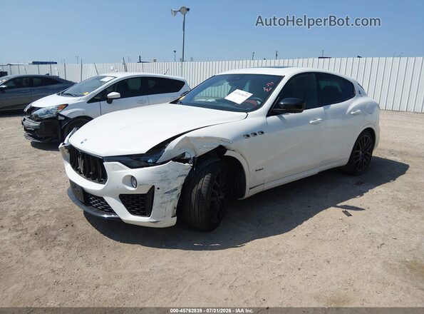 ZN661XUS4KX333323 2019 MASERATI LEVANTE White Vista tres cuartos delantera izquierda
