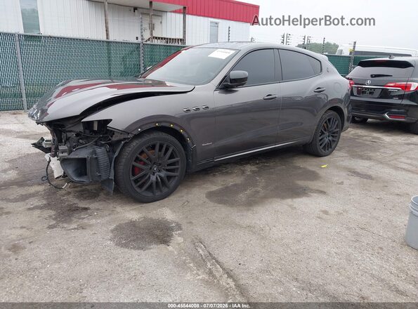 ZN661XUS9KX333317 2019 MASERATI LEVANTE Gray Vista tres cuartos delantera izquierda