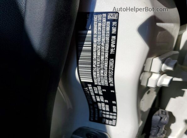 ZN661YUS7JX298524 2018 MASERATI LEVANTE White VIN sticker view