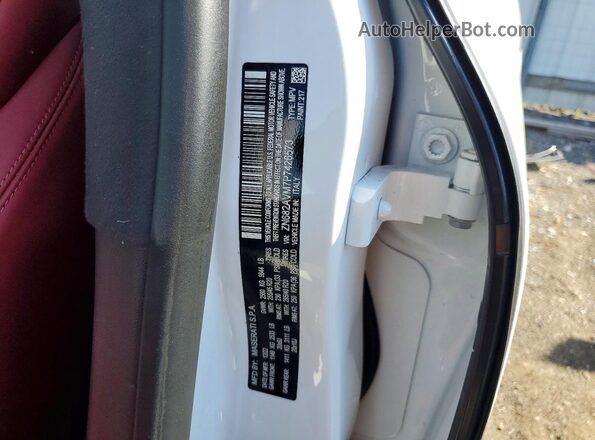 ZN682AVM7P7426573 2023 MASERATI GRECALE White Vista de la etiqueta del VIN