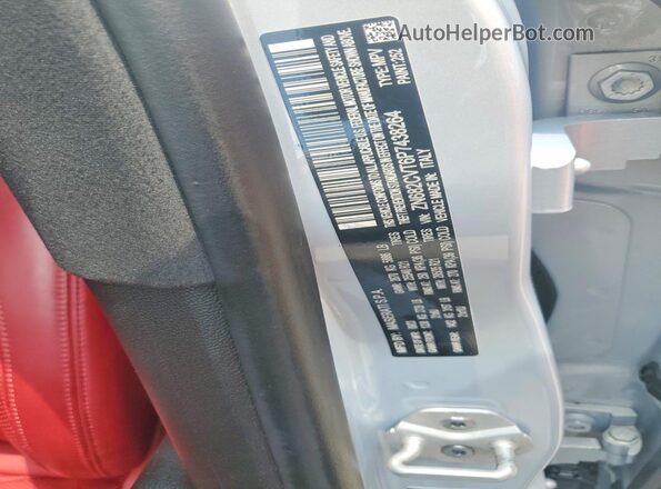 ZN682CVT6P7438264 2023 MASERATI GRECALE Silver VIN sticker view