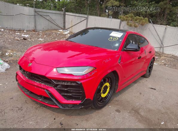 ZPBUA1ZL6KLA01746 2019 LAMBORGHINI URUS Красный Передняя левая четверть