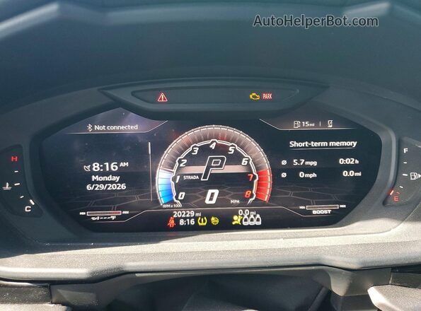 ZPBUA1ZLXMLA15524 2021 LAMBORGHINI URUS Зеленый Вид щитка приборов