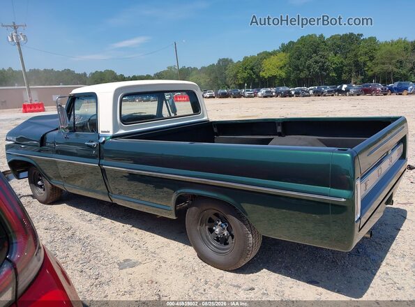 000000F10BRB41399 1970 FORD F100 Green Вид задньої частини салону