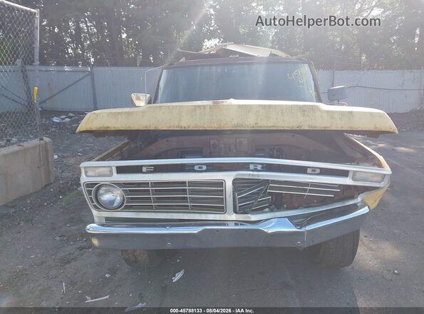 000000F25YCS09090 1973 FORD F-250 Yellow Widok deski rozdzielczej
