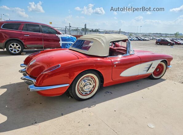 00867S105117 1960 CHEVROLET CORVETTE Red Tył prawy