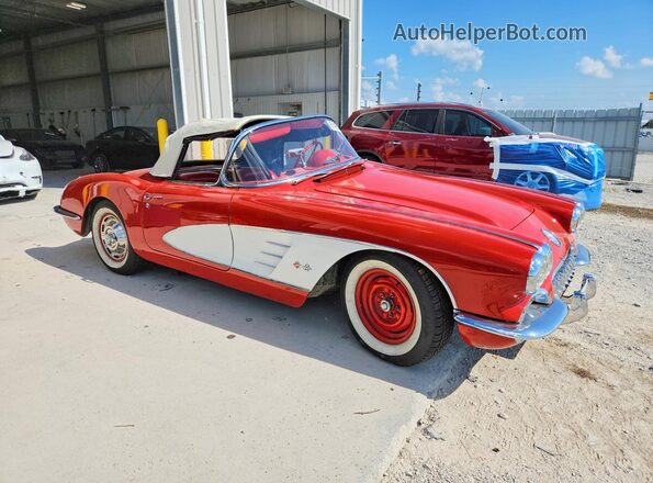 00867S105117 1960 CHEVROLET CORVETTE Red Przód prawy