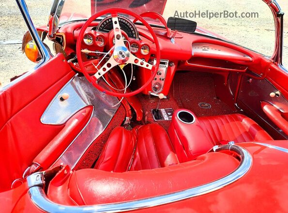00867S105117 1960 CHEVROLET CORVETTE Red Widok deski rozdzielczej