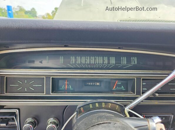 0B29L152269 1970 FORD FAIRLANE Green Սարքավորումների վահանակի տեսք