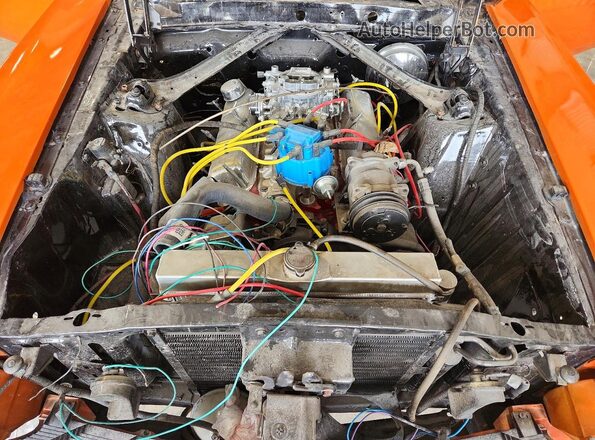 0F1F145339 1970 FORD MUSTANG Orange უკანა სალონის ხედი