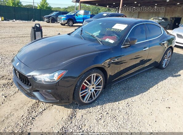 ZAM57YSM4NX399862 2022 MASERATI GHIBLI Black წინა მარცხენა ხედი სამი მეოთხედიდან