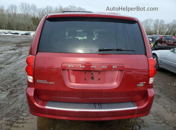 2C4RDGCG0GR179363 2016 DODGE CARAVAN Red Вид салону спереду