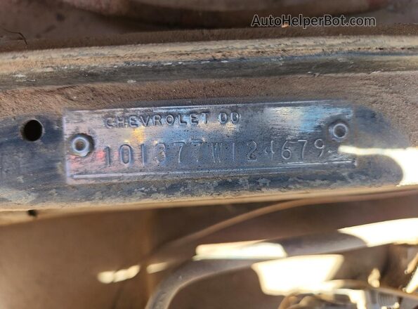 101377W124679 1967 CHEVROLET OTHER Синий Вид подкапотного пространства
