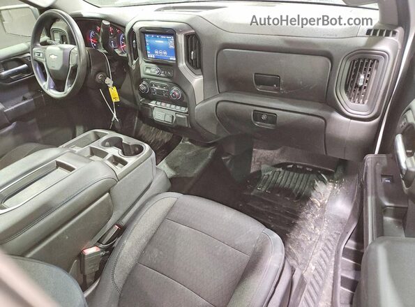 3GCNWAEH2KG271021 2019 CHEVROLET SILVERADO White Սարքավորումների վահանակի տեսք