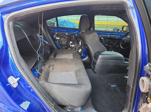 2C3CDXL90KH595360 2019 DODGE CHARGER Blue Widok wnętrza z tyłu