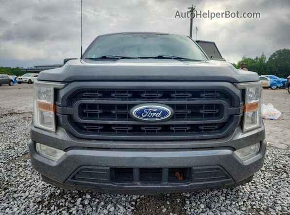 1FTFW1CD4MFD03489 2021 FORD F150 Gray Вид ззаду