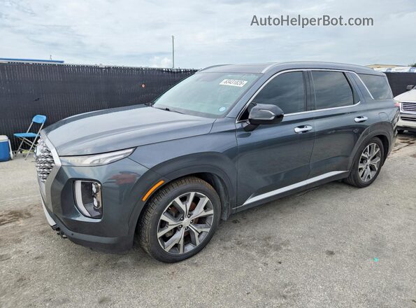 KM8R44HE5NU393797 2022 HYUNDAI PALISADE Gray უკანა მარცხენა