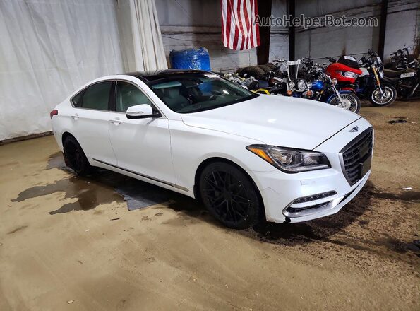 KMHGN4JE5JU251300 2018 GENESIS G80 White Դիմացի տեսք