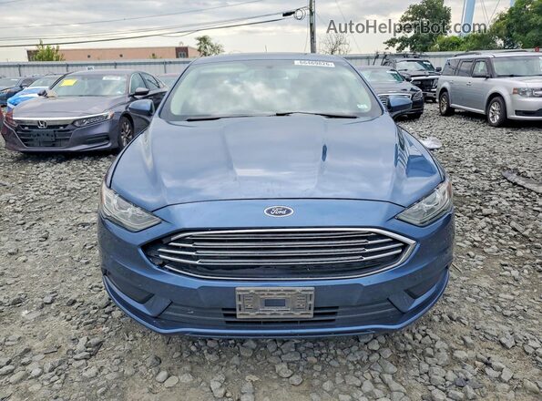 3FA6P0HD8JR179876 2018 FORD FUSION Blue Widok z tyłu