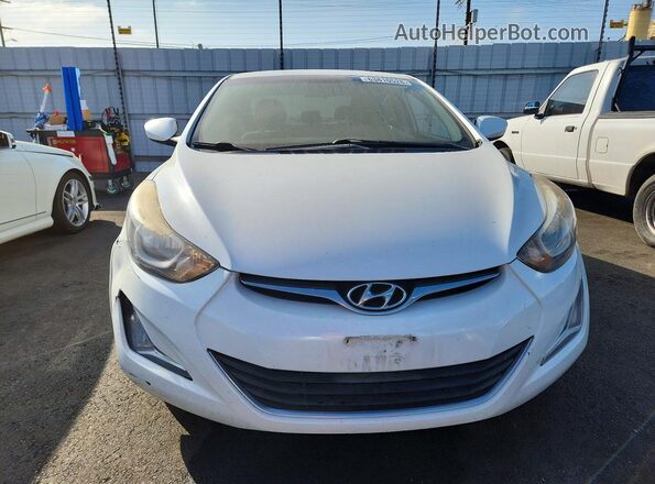 5NPDH4AE4GH750722 2016 HYUNDAI ELANTRA Белый Вид сзади