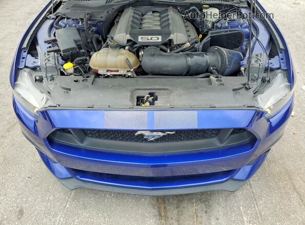 1FA6P8CF7G5235728 2016 FORD MUSTANG Blue ძრავის განყოფილების ხედი