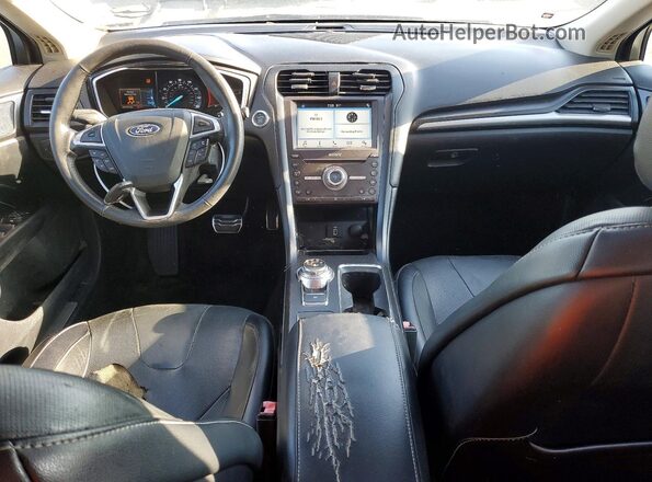 3FA6P0D94JR137254 2018 FORD FUSION Gray Вид щитка приладів