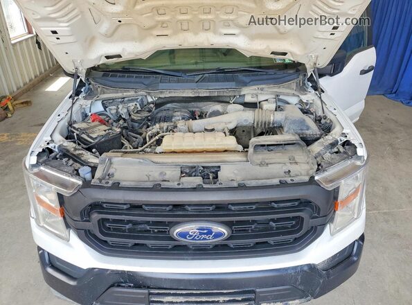 1FTMF1EB4NKE27564 2022 FORD F150 White Widok komory silnika