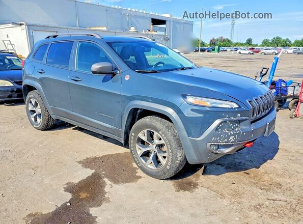 1C4PJMBSXGW252976 2016 JEEP CHEROKEE Blue წინა ხედი