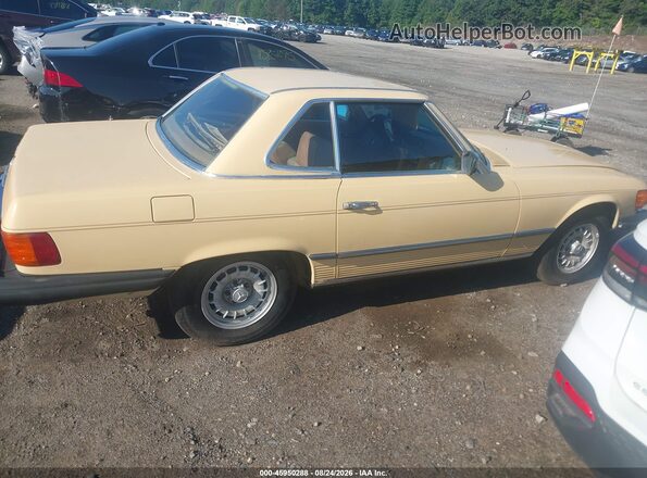 10704412059027 1979 MERCEDES-BENZ 450SL Yellow Vista interior trasera