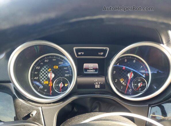 4JGED6EB5GA043692 2016 MERCEDES-BENZ GLE Синий Вид задних сидений