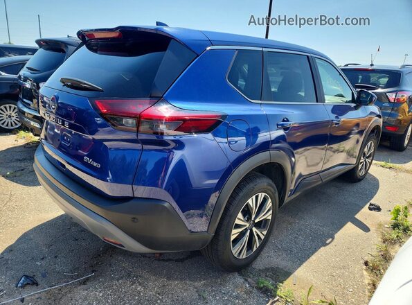 5N1BT3BB6PC844550 2023 NISSAN ROGUE Blue Front right