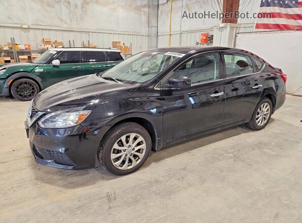 3N1AB7AP5JY347059 2018 NISSAN SENTRA Черный Задняя левая четверть