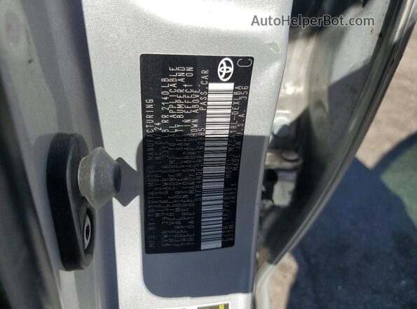 5YFB4MDE0RP162885 2024 TOYOTA COROLLA Silver VIN sticker view