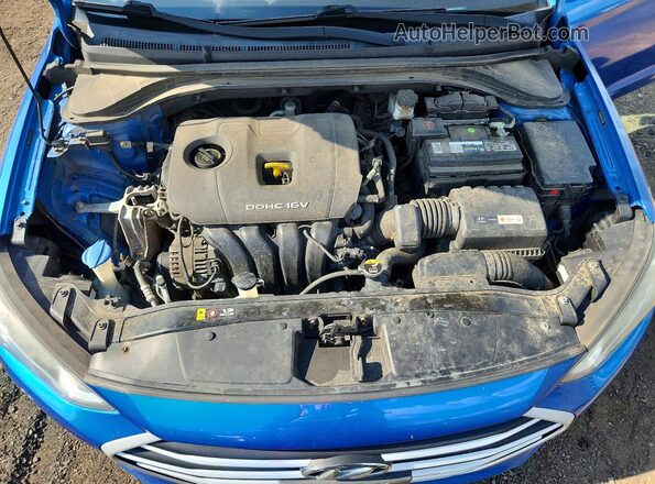5NPD84LF1HH130238 2017 HYUNDAI ELANTRA Синий Вид подкапотного пространства