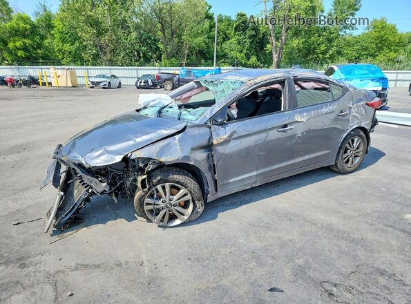 5NPD84LF1JH280730 2018 HYUNDAI ELANTRA Серый Задняя левая четверть