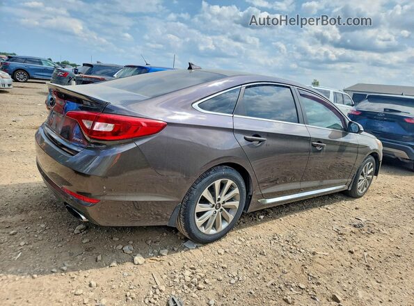5NPE34AF0HH441259 2017 HYUNDAI SONATA Brown Delantero derecho