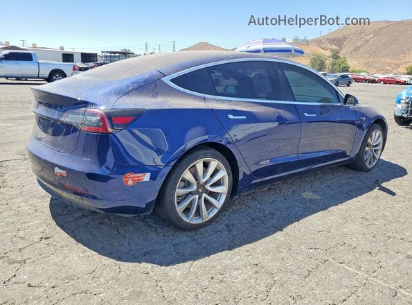 5YJ3E1EA1JF033386 2018 TESLA MODEL Blue Front right