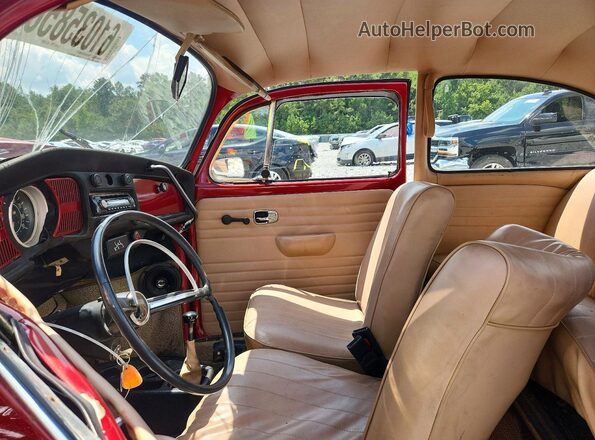 1102521541 1970 VOLKSWAGEN BEETLE Red წინა სალონის ხედი
