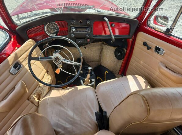 1102521541 1970 VOLKSWAGEN BEETLE Red წინა პანელის ხედი