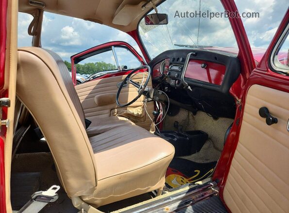 1102521541 1970 VOLKSWAGEN BEETLE Red უკანა სავარძლების ხედი