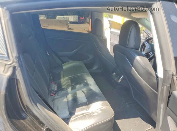 5YJ3E1EA2NF187191 2022 TESLA MODEL Черный Вид задней части салона