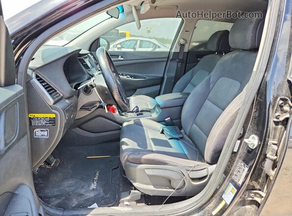 KM8J23A46JU802267 2018 HYUNDAI TUCSON Black წინა პანელის ხედი