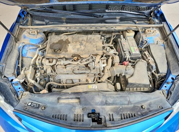 4T1B11HK6KU235852 2019 TOYOTA CAMRY Blue Widok komory silnika