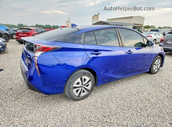 JTDKBRFUXJ3596428 2018 TOYOTA PRIUS Blue Front right