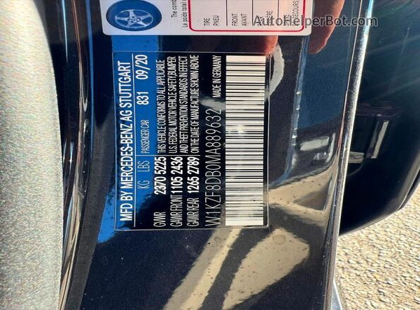 W1KZF8DB0MA889632 2021 MERCEDES-BENZ E Black Vista interior trasera